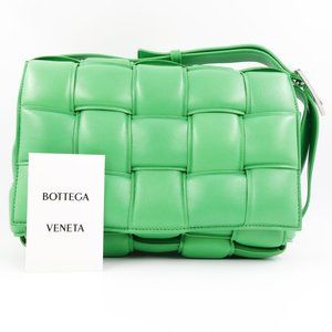 Women's Bottega Veneta Padded Cassette Shoulder Bag in Parakeet Green